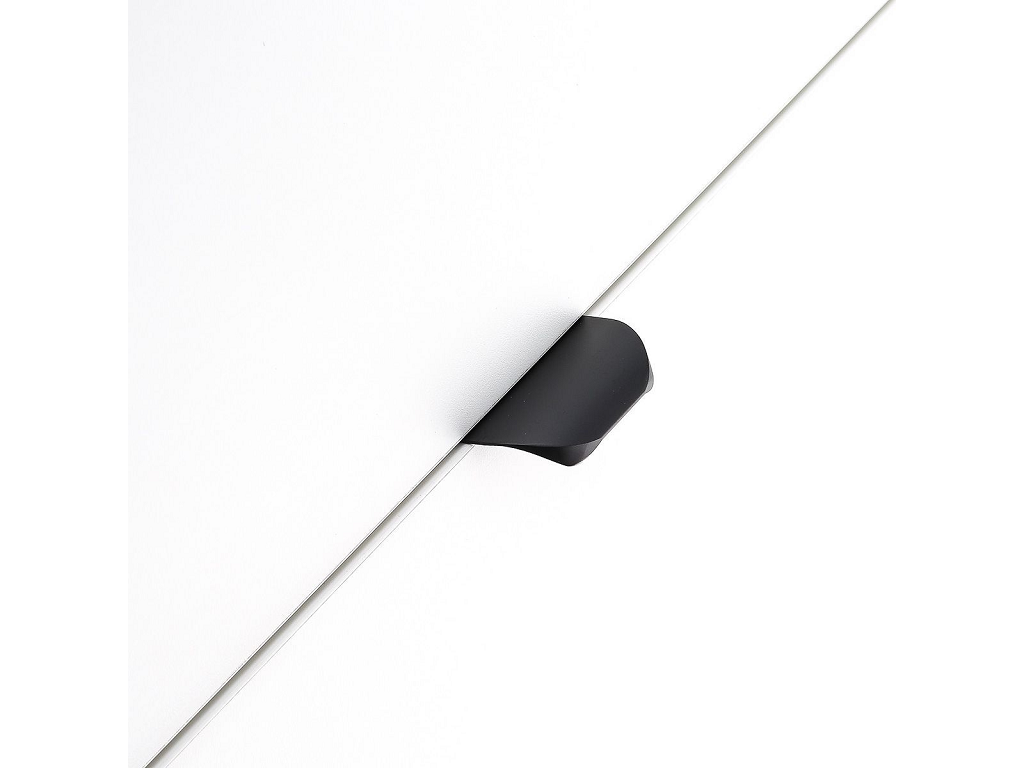 Maniglietta Mobile per Bordo Anta Hexa Interasse 32 mm.P40x50L Nero Opaco | GTV - immagine 2